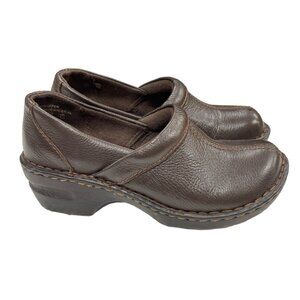 Thom McCan Womens Brown Leather Clogs Size 8 SKU 1551